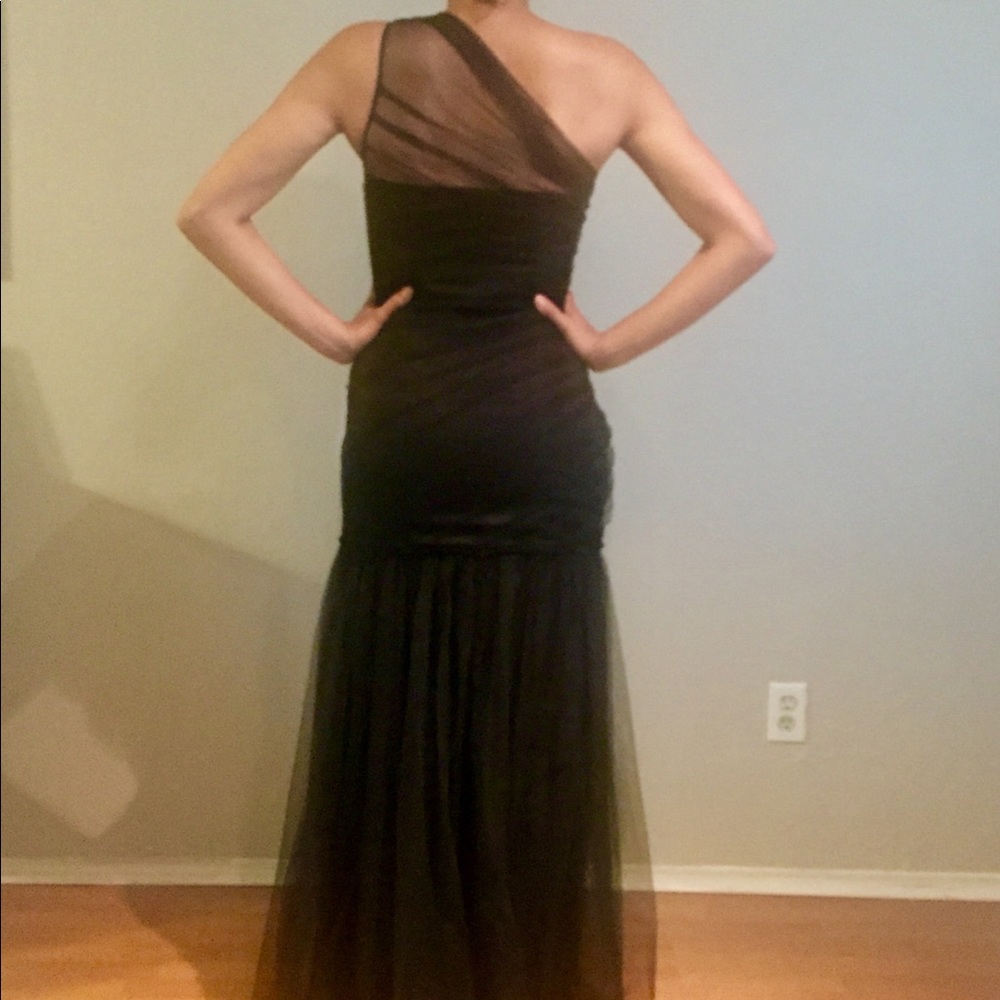 Max & Cleo one shoulder tulle gown dress Prom